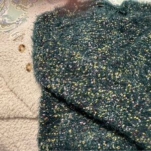Sweater bundle xl 1xl Zenana cardigan ivory wild fable eyelash confetti green